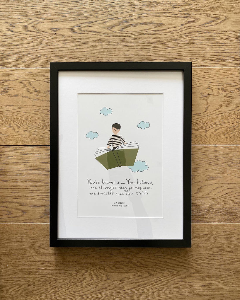 The Natty A. A. Milne Kids Book Quote Illustration Poster