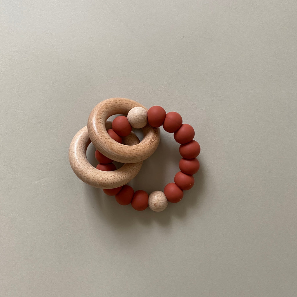 Rattle and teething ring 