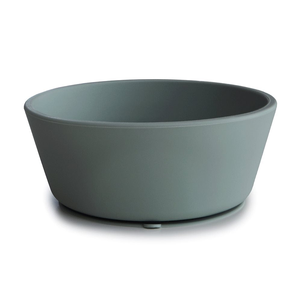 Mushie SILICONE BOWL in STONE Dried Thyme 
