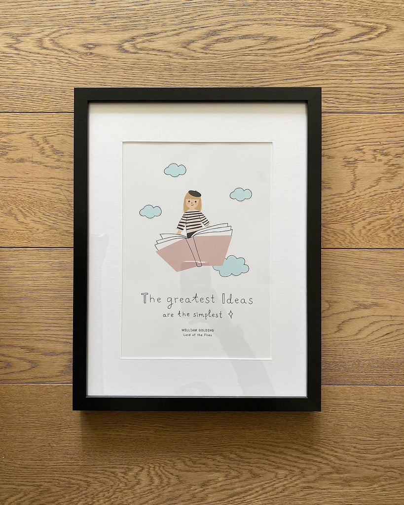 The Natty William Golding Kids Book Quote Illustration Poster