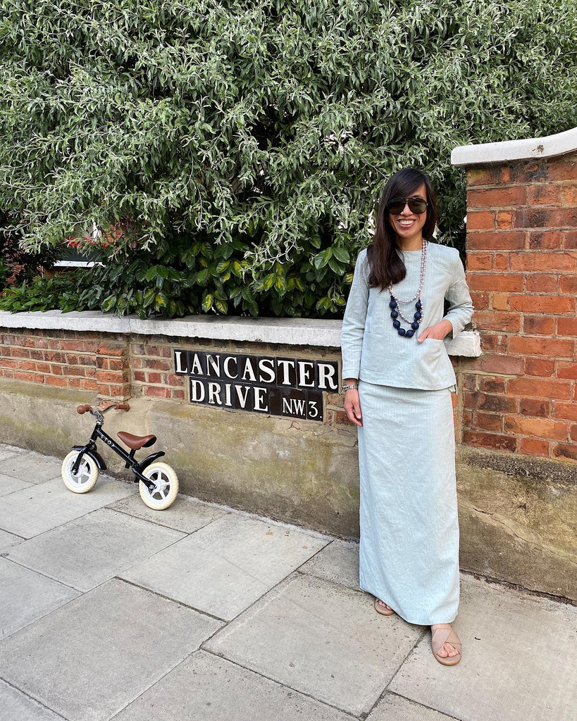 The Natty Mint Green Khayla Pocket Kurung