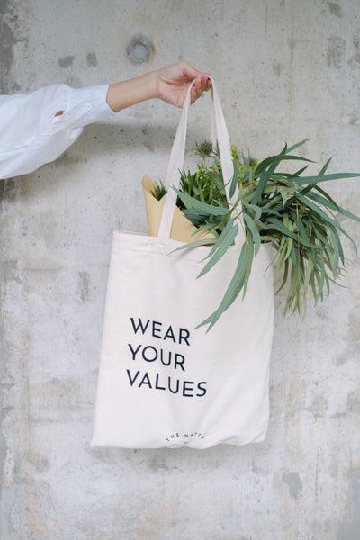 Wear Your Values Tote Bag