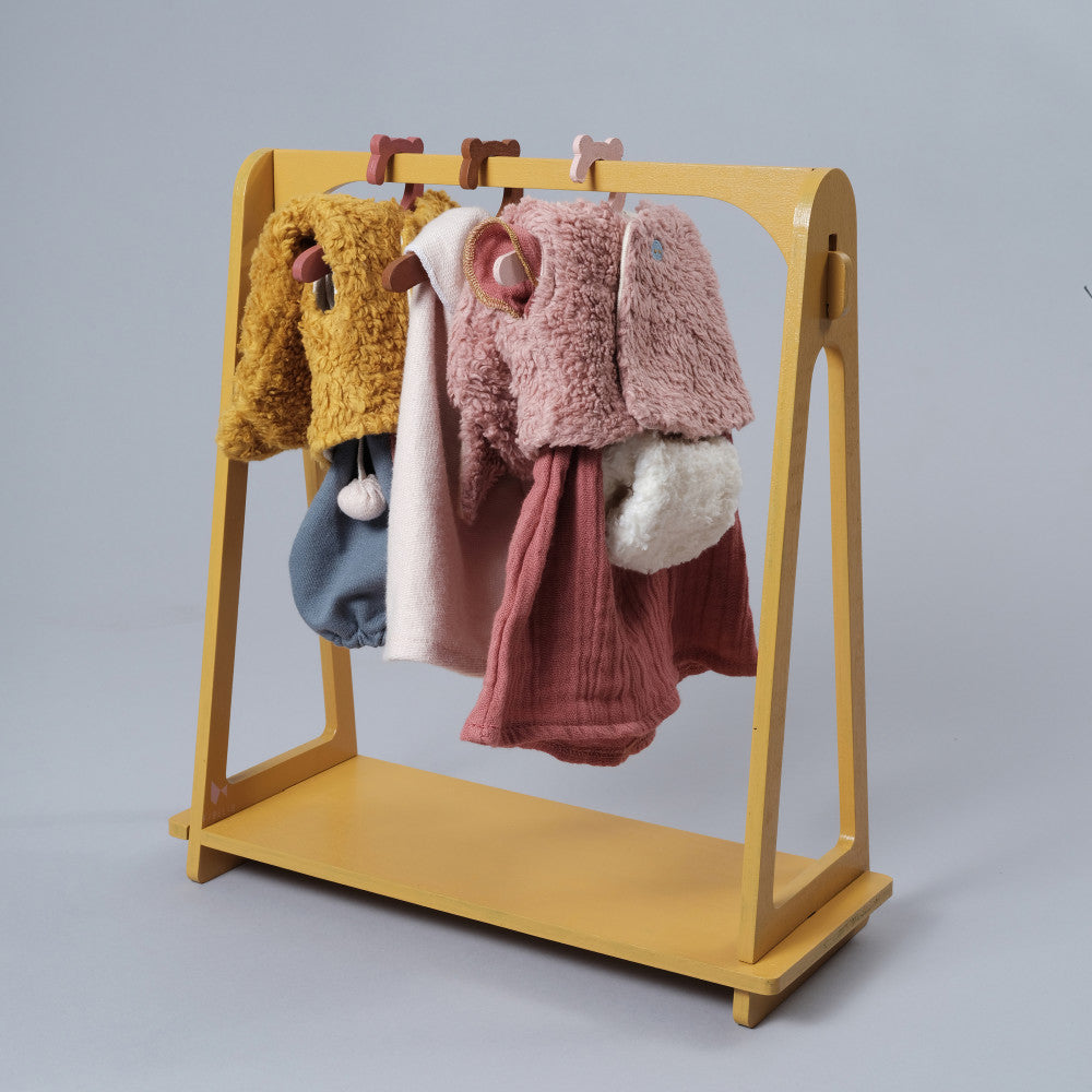 FABELAB Doll Clothes Rack for Kids