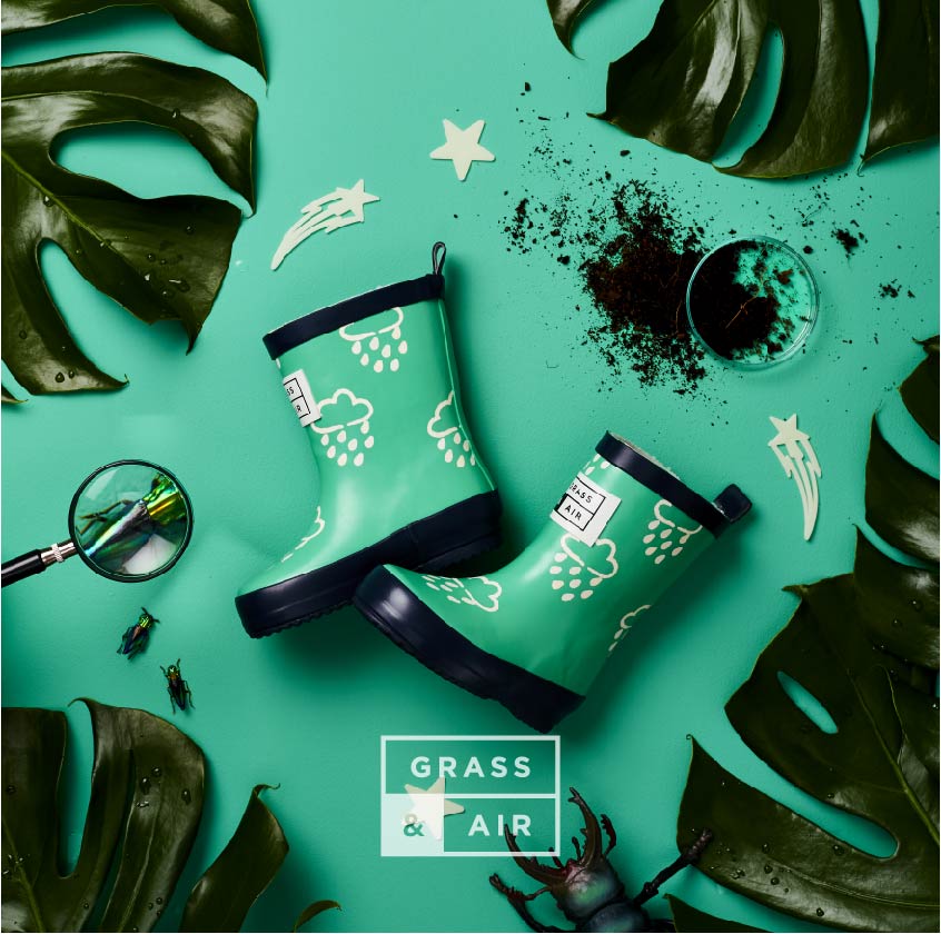 Green Kids Wellies