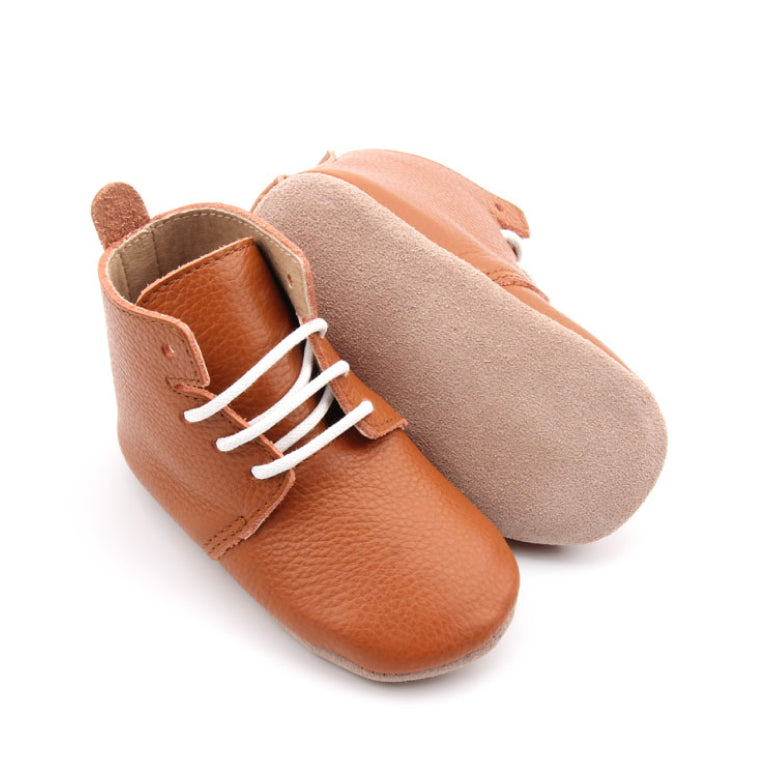 BABYBOO Ankle Boots (flexible soles) - Brown