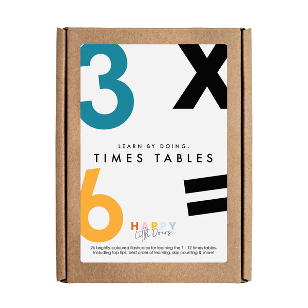 HAPPY LITTLE DOERS TIMES TABLES FLASH CARDS