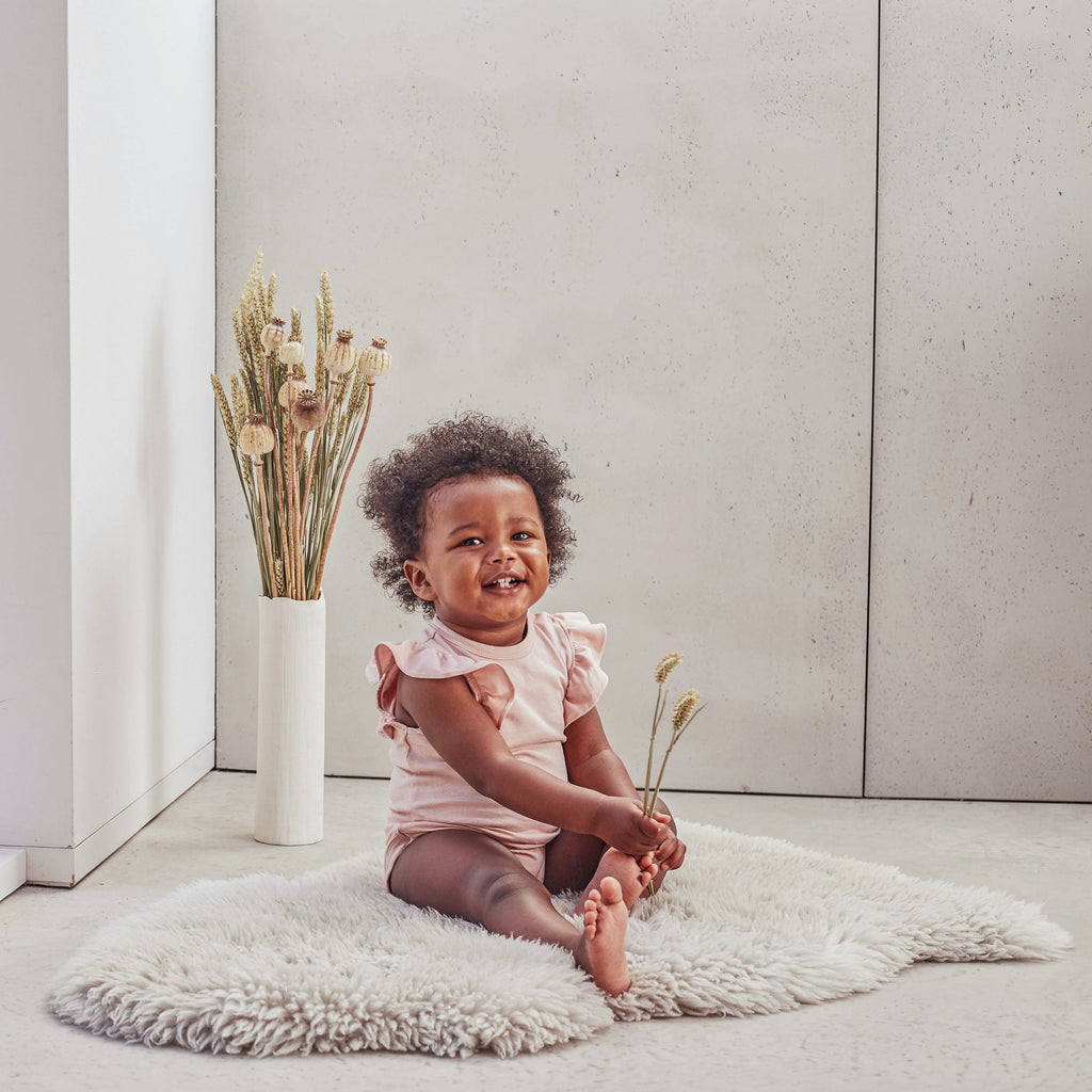 Babies Pink Frill-Sleeved Bodysuit
